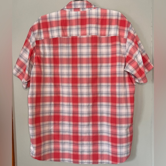Columbia Omni-Wick Outdoor Button-down Shirt Red Blue Grey Plaid‎ Large - Picture 5 of 8